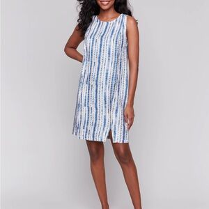 Charlie B Blue and White Striped Swim Cover-Up